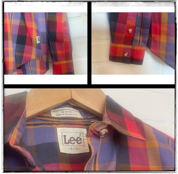 Vintage LEE Plaid Top - image 5