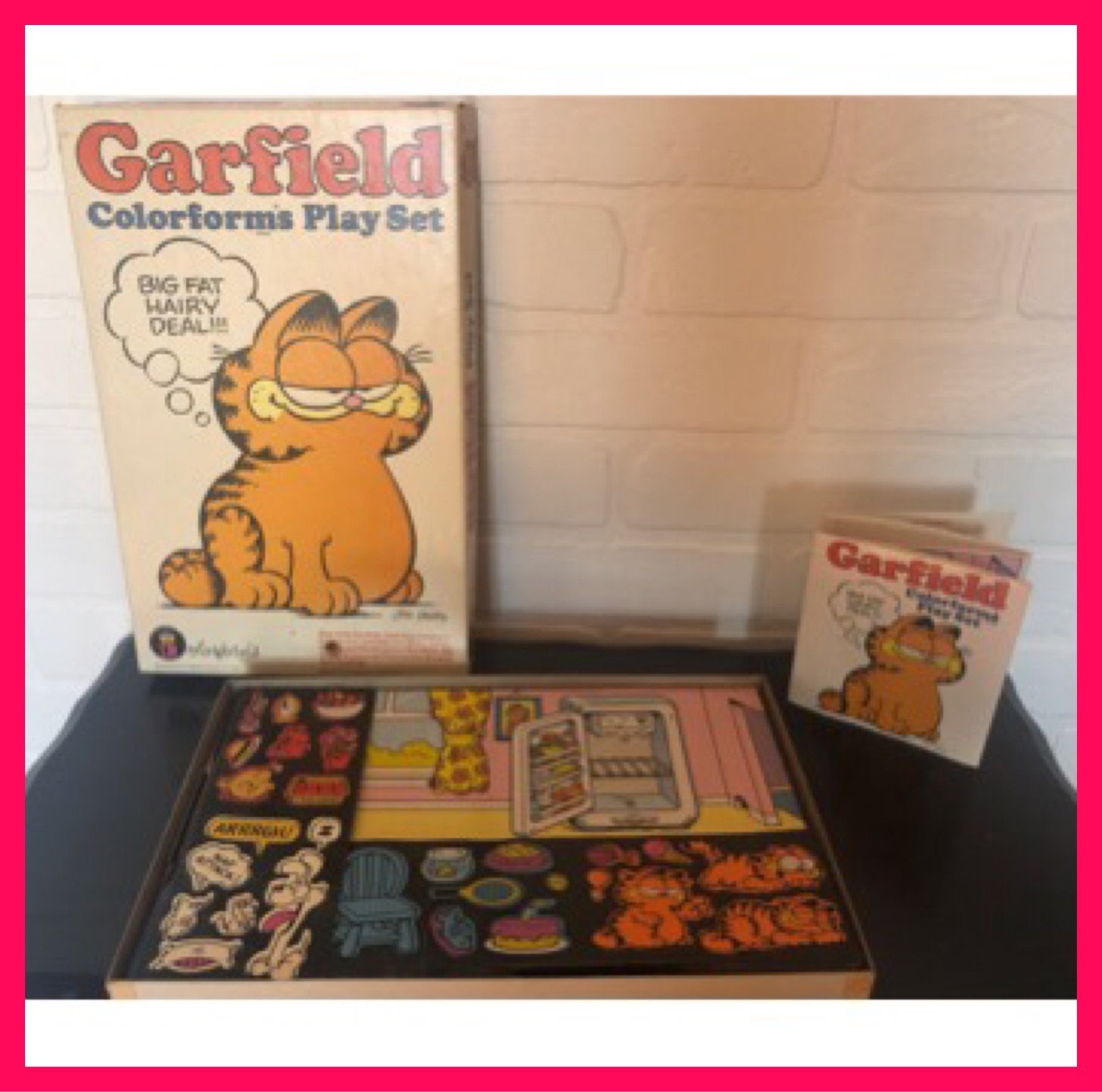 Vintage Garfield Colorform Set | Etsy