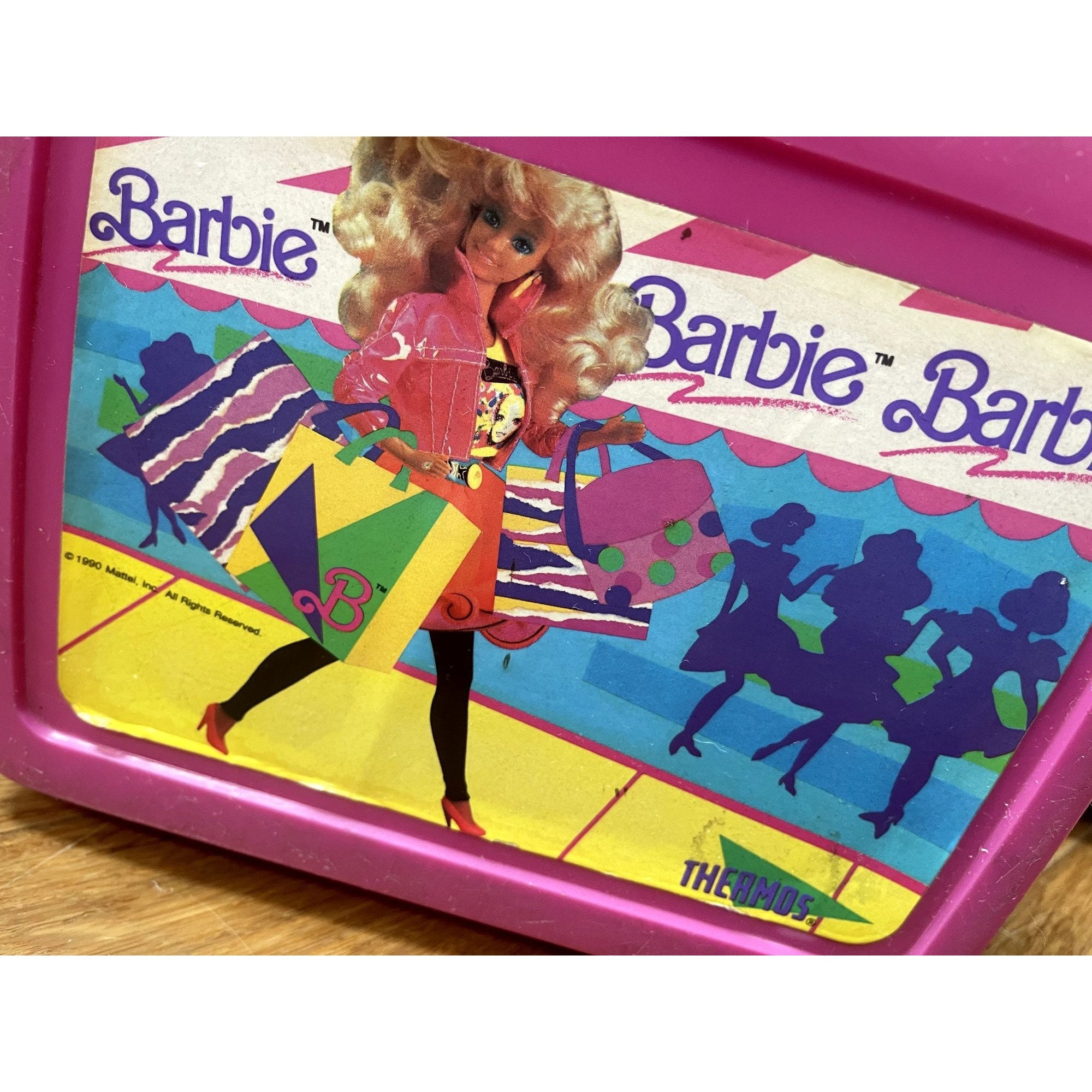 Vintage BARBIE Lunch Box & Thermos 1990 Mattel Pink - Etsy Vintage BARBIE Lunch Box & Thermos 1990 Mattel Pink - Etsy