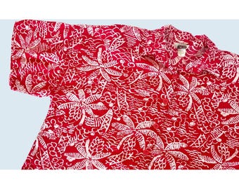 Vintage CALIFORNIA KRUSH Hawaiian 1980s Shirt Size Medium