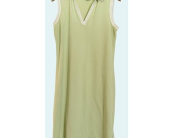 Vintage FACONNABLE 90s Y2K Tennis Preppy Long Dress Size Med