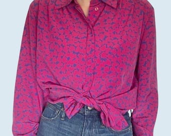 Vintage PENDLETON 80s Country Sophisticates Blouse Top Shirt Sz S