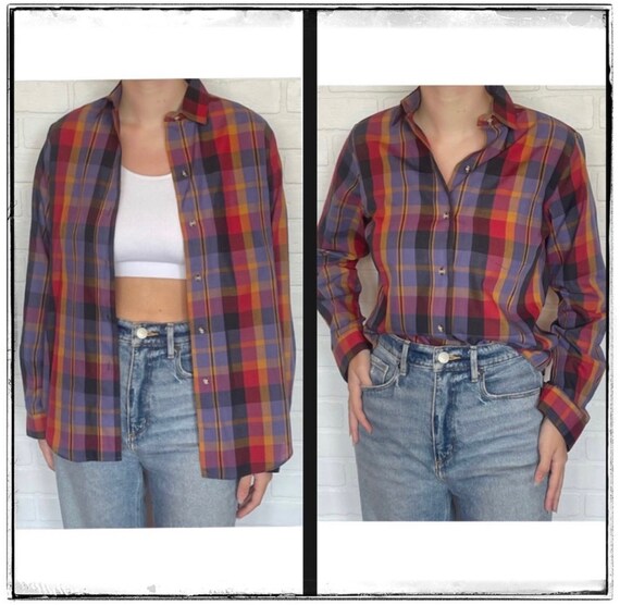 Vintage LEE Plaid Top - image 2