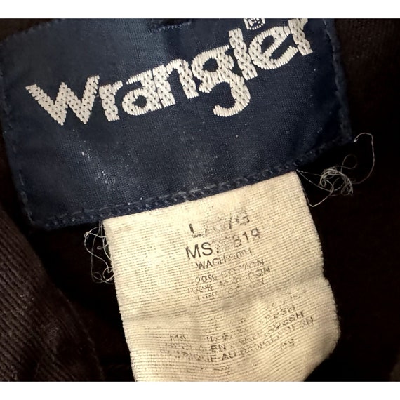 Vintage WRANGLER Snap Button Western Work Wear Sh… - image 7