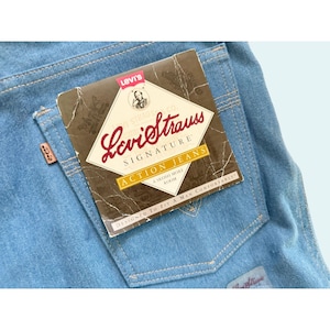Vintage LEVI&#39;S Action Jeans 1980s NEW Old Stock Orange Tab NWT Size 42 x 32