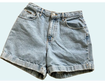 Vintage CALVIN KLEIN CK 90s 2000s Y2k Denim Hi Waisted Shorts Size 27