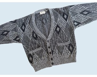 Vintage MTO International Men's Cardigan Sweater 90s / 00s Sz M