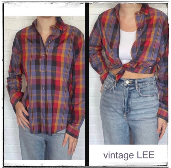 Vintage LEE Plaid Top - image 1