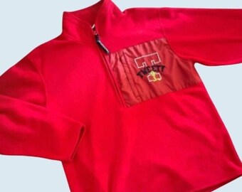 Vintage 90s / 00s LOONEY TUNES Tweety Bird Warner Bros Pullover Fleece Sz L