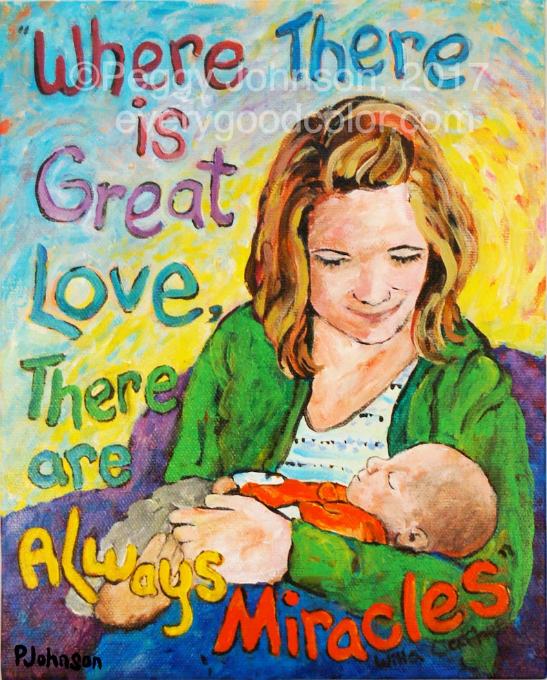 custom portraits Mother Child Portrait original painting from your photo choose your size Peggy Johnson everygoodcolor