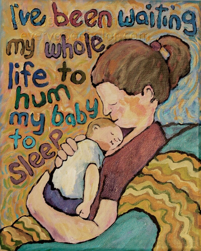 custom portraits Mother Child Portrait original painting from your photo choose your size Peggy Johnson everygoodcolor