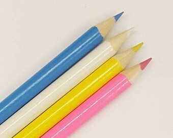 Chalk marking pencil. Quilters pencil. Dressmaking chalk pencil. Pink blue yellow or white