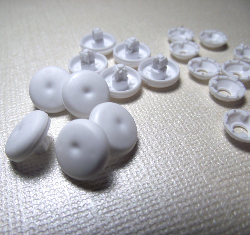 Plastic self cover buttons. Pack of 10. Small 11mm / 0.43 inch Etsy
