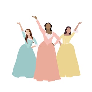 Schuyler Sisters from Hamilton - posters and cards