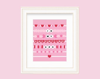 Swiftie Friendship Bracelets Valentine's Day Instant Download Posters for Wall Art Decor