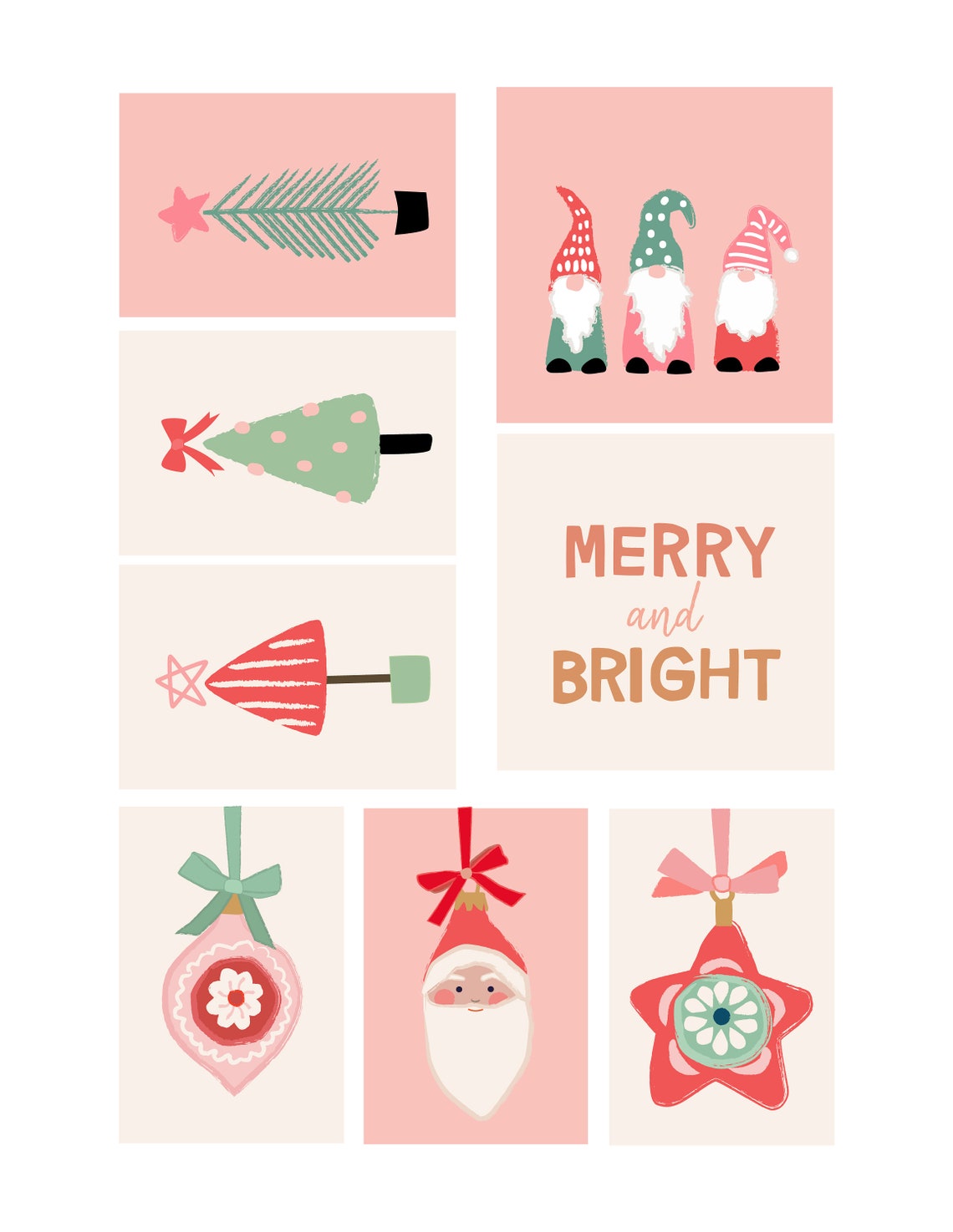 Christmas Holiday Gift Card Tags | Etsy