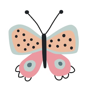 Bright and Happy Butterfly Wall Art