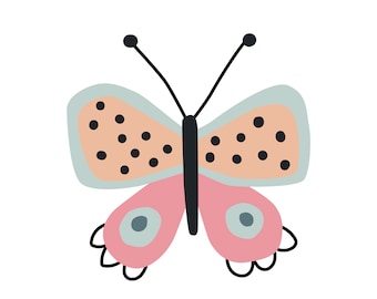 Bright and Happy Butterfly Wall Art