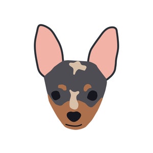 Puppy Dog Face Cute Posters for Party and Kids Room Wall Art Decor Pups ...