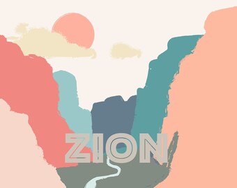 Zion's National Park Utah wall art