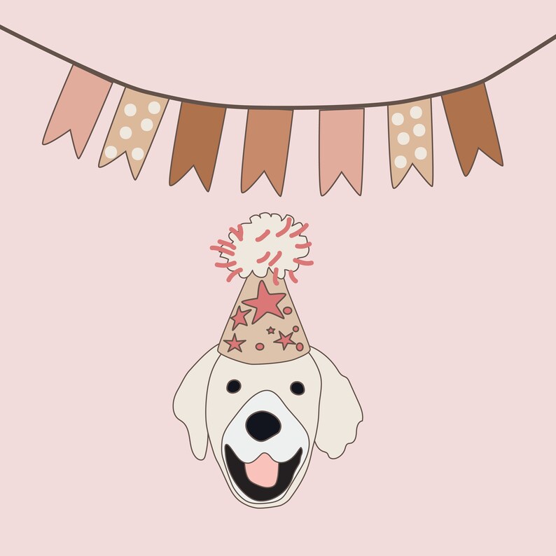 Birthday Puppies Party Pattern Printables - Etsy