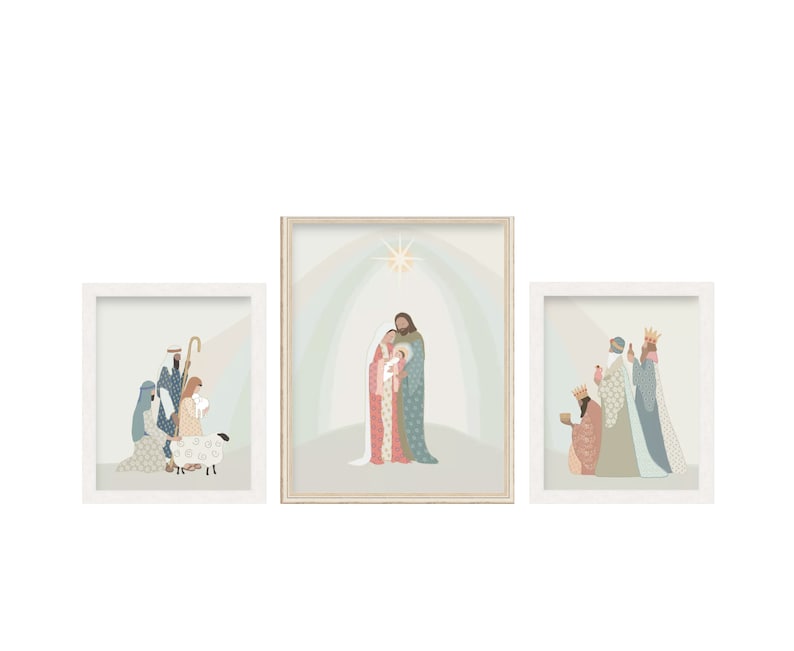 Prince of Peace Christmas Nativity Art digital download image 1