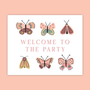 Beautiful Butterfly Party Pack - invitation, party decor, and thank you cards