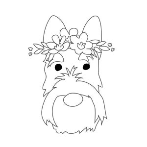 Patriotic 4th of July Puppy Dog Faces Coloring pages image 6