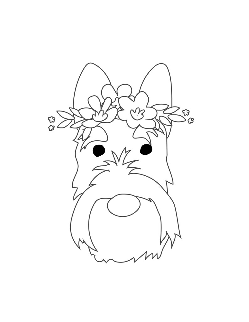 Patriotic 4th of July Puppy Dog Faces Coloring pages image 6