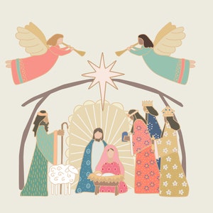 Joy to the World Nativity Christmas Wall Art Poster image 4