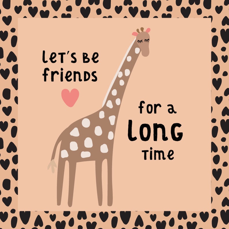 Wild Animal Printable Valentine Cards - Etsy