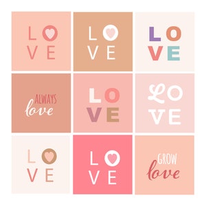 Every Kind of Love Valentine&#39;s Day wall art, cards, and decor