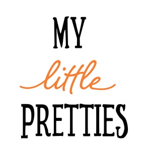 My Little Pretties Word Art Decor Wall Posters