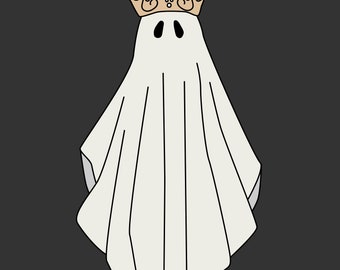 Glam Ghost wall art posters