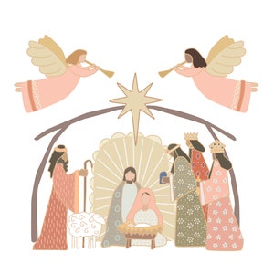 Joy to the World Nativity Christmas Wall Art Poster image 3