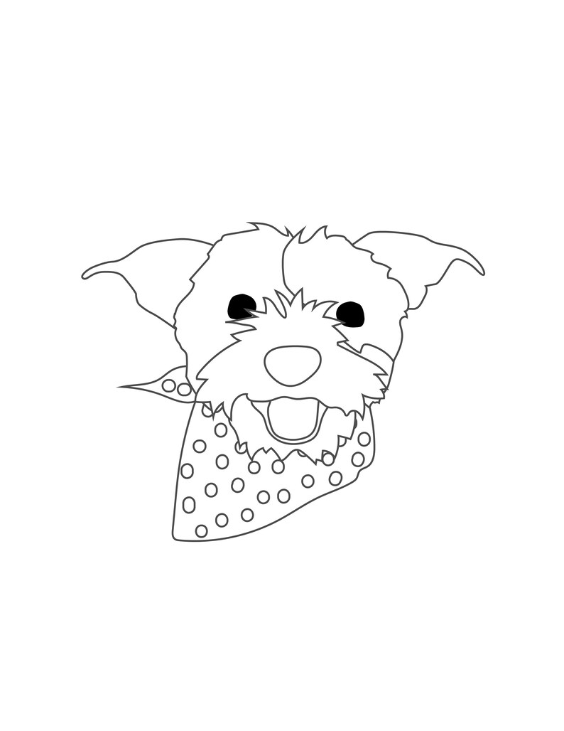 Patriotic 4th of July Puppy Dog Faces Coloring pages image 10