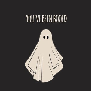 You&#39;ve been Booed Halloween Ghost and Pumpkin Cards and Tags
