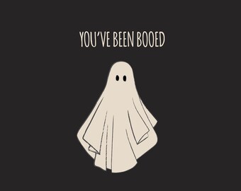 You've been Booed Halloween Ghost and Pumpkin Cards and Tags