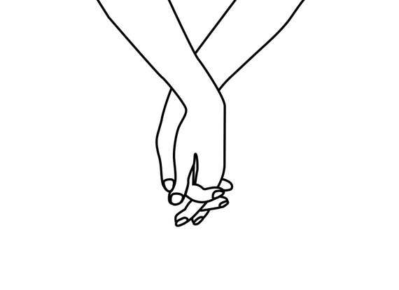 Holding hands with tenderness and love, contact of palms couple holding  hands symbol of unity and safety 11812300 Vector Art at Vecteezy