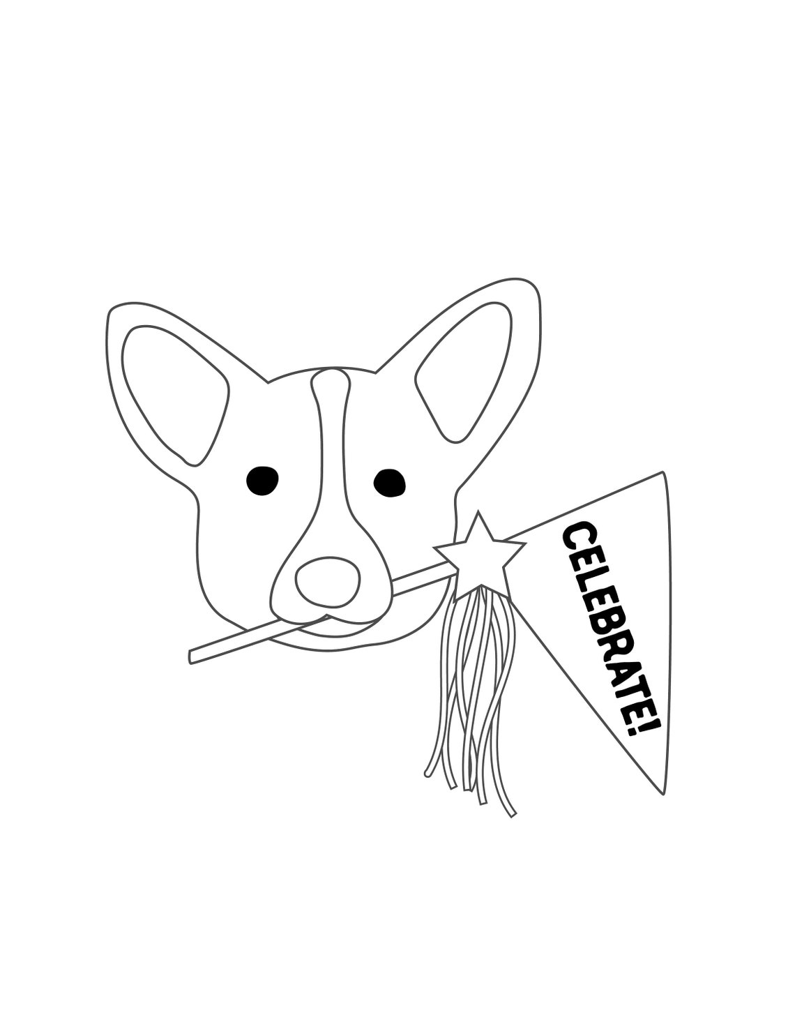 Patriotic 4th of July Puppy Dog Faces Coloring Pages - Etsy