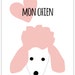 Pink Puppy Dog Printable Valentine Cards - Etsy