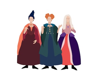 All the Hocus Pocus Halloween Wall Art Posters