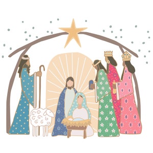 He is the Gift,  Christmas Nativity Art -  digital download