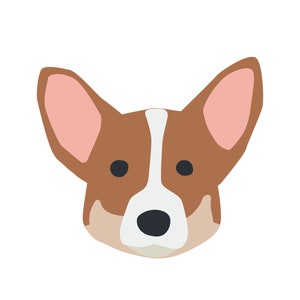 Puppy Dog Face Cute Posters for Party and Kids Room Wall Art Decor Pups ...