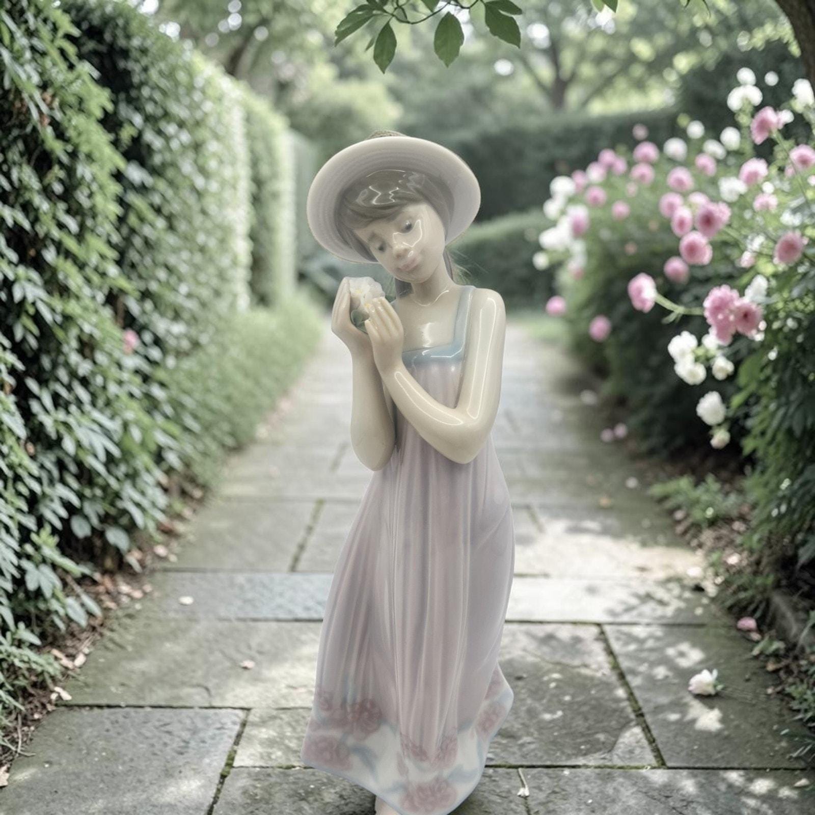 Lladro Girl With Hat - Etsy