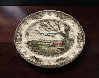 Johnson Brothers Friendly Village Harvest Time Oval Plate
