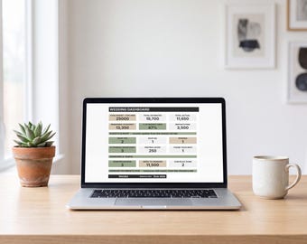 Wedding Planning Spreadsheet, Budget Tracker, Guest List, Checklist (Google Sheets Excel)