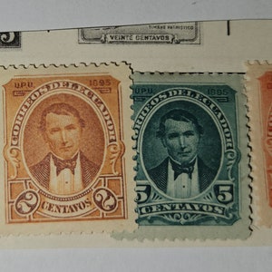 1895 President Vicente Rocafuerte stamps