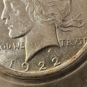 1922 peace dollar