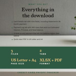 Everything in the download, 3 files and 2 tabs, in US Letter and A4, as XLSX and PDF